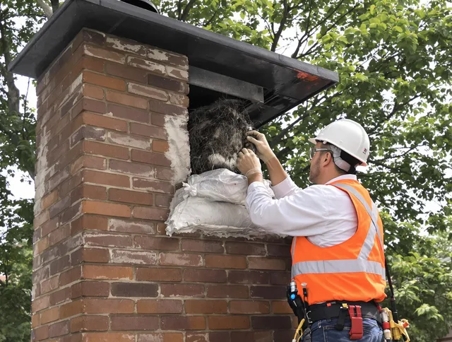 Humane removal of debris and animals by Garden City Chimney Sweep in Garden City, GA