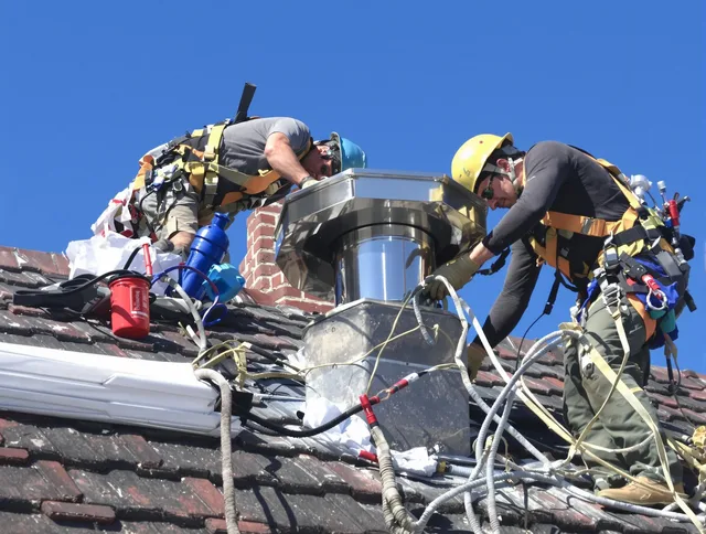 Protective chimney cap installed by Garden City Chimney Sweep in Garden City, GA