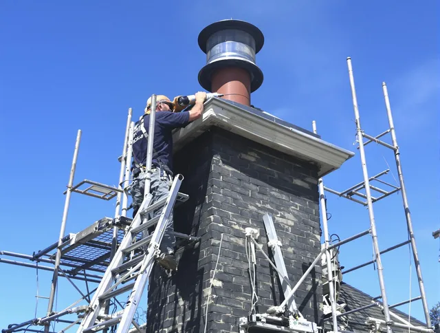 Sturdy chimney crown finished by Garden City Chimney Sweep in Garden City, GA
