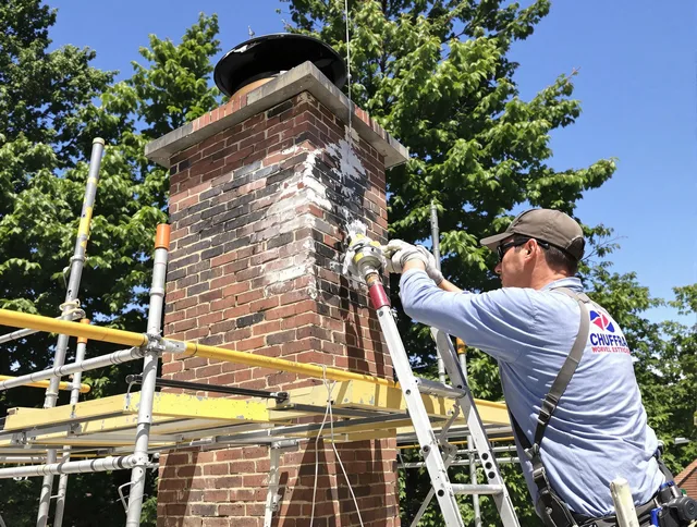 Structural chimney repair by Garden City Chimney Sweep in Garden City, GA