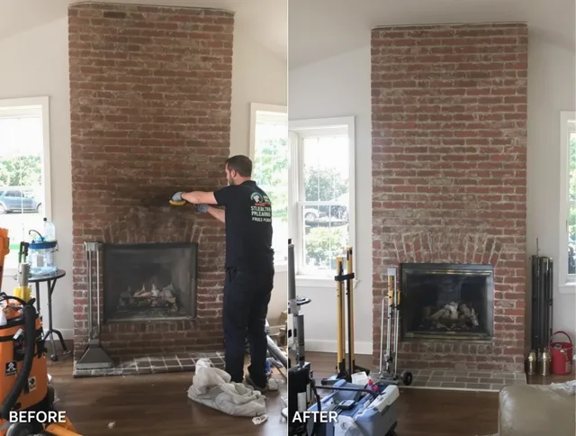 Finished chimney sweeping service by Garden City Chimney Sweep in Garden City, GA