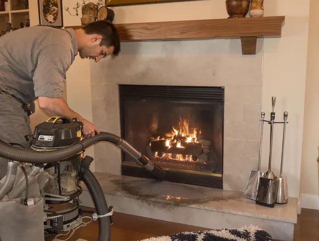 Routine fireplace upkeep by Garden City Chimney Sweep in Garden City, GA