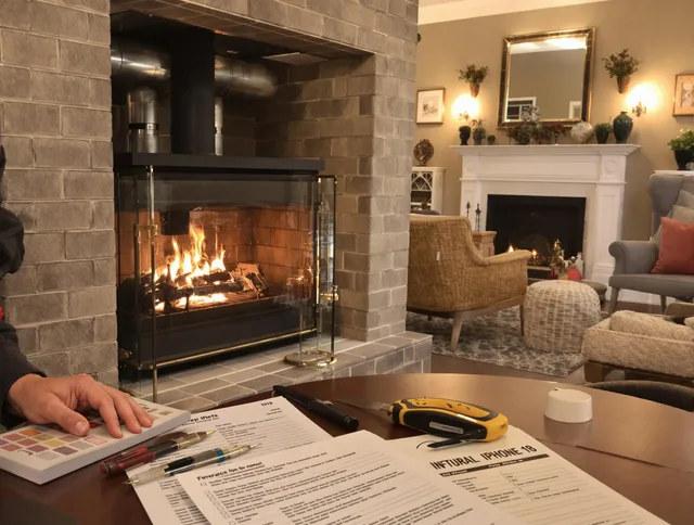 Garden City Chimney Sweep verifying fireplace safety measures in Garden City, GA