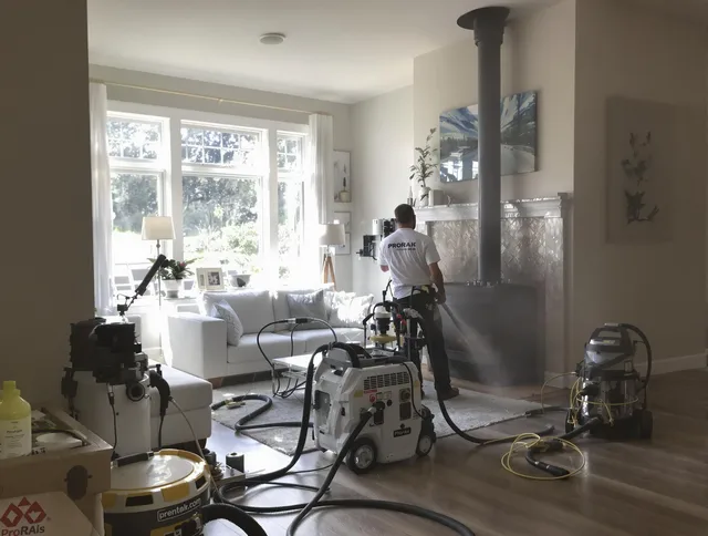 Soot removal service by Garden City Chimney Sweep for a fireplace in Garden City, GA